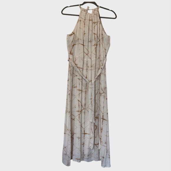 Anthropologie Cloth & Stone Side Slit Halter Dress Small Vacation Summer - Picture 1 of 7